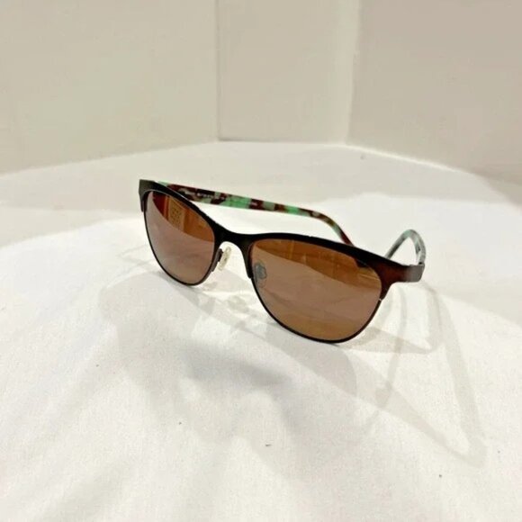 Popoki style Maui Jim Sunglasses Turquoise & Brown Tortoise Shell main image 10